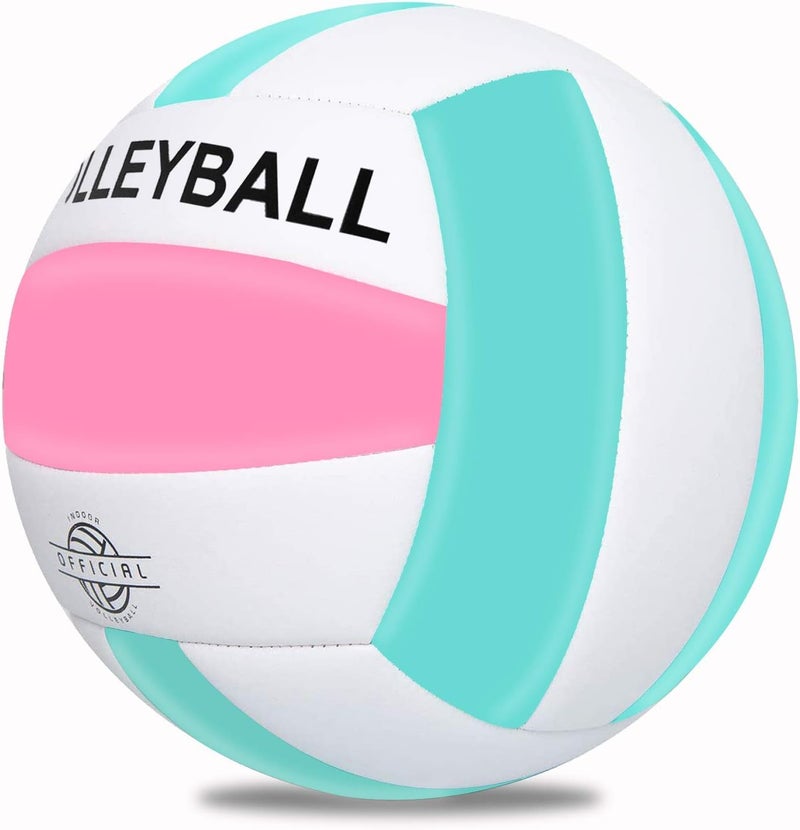 EVZOM Super Soft Volleyball Beach Volleyball Official Size 5 for Outdoor/Indoor/Pool/Gym/Training Premium Volleyballs Equipment Durability Stability Sports Ball - Image 2